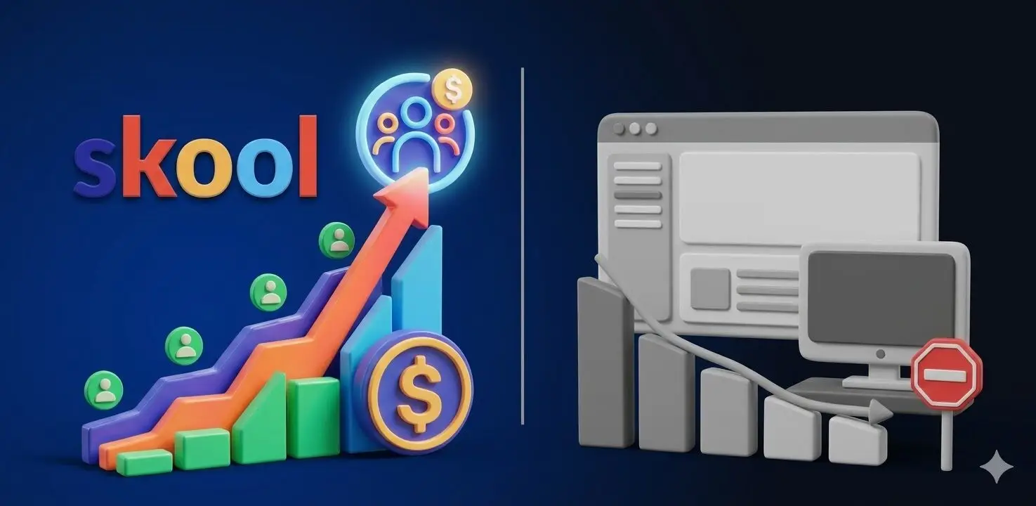 Skool vs Cursos online: la revolución del aprendizaje