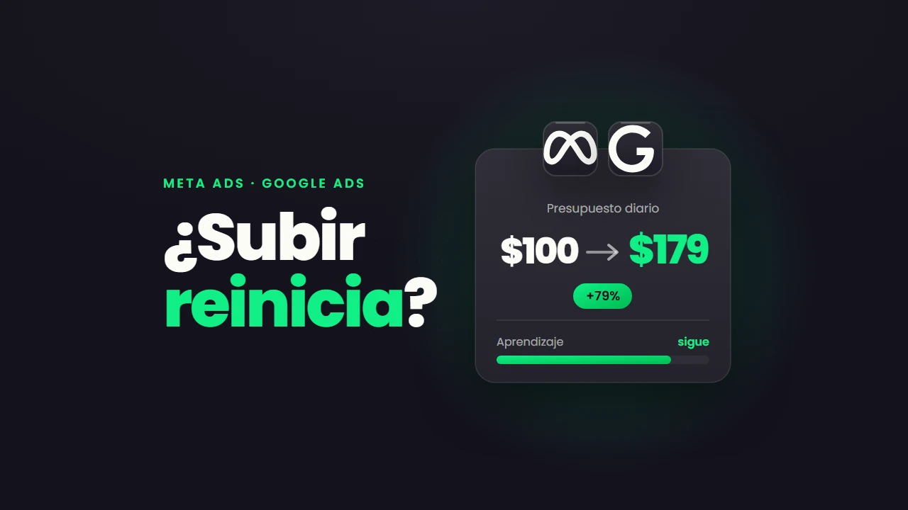 Miniatura del artículo: ¿Subir el presupuesto a tu campaña reinicia el aprendizaje? Parecía absurdo pero no es tan así…